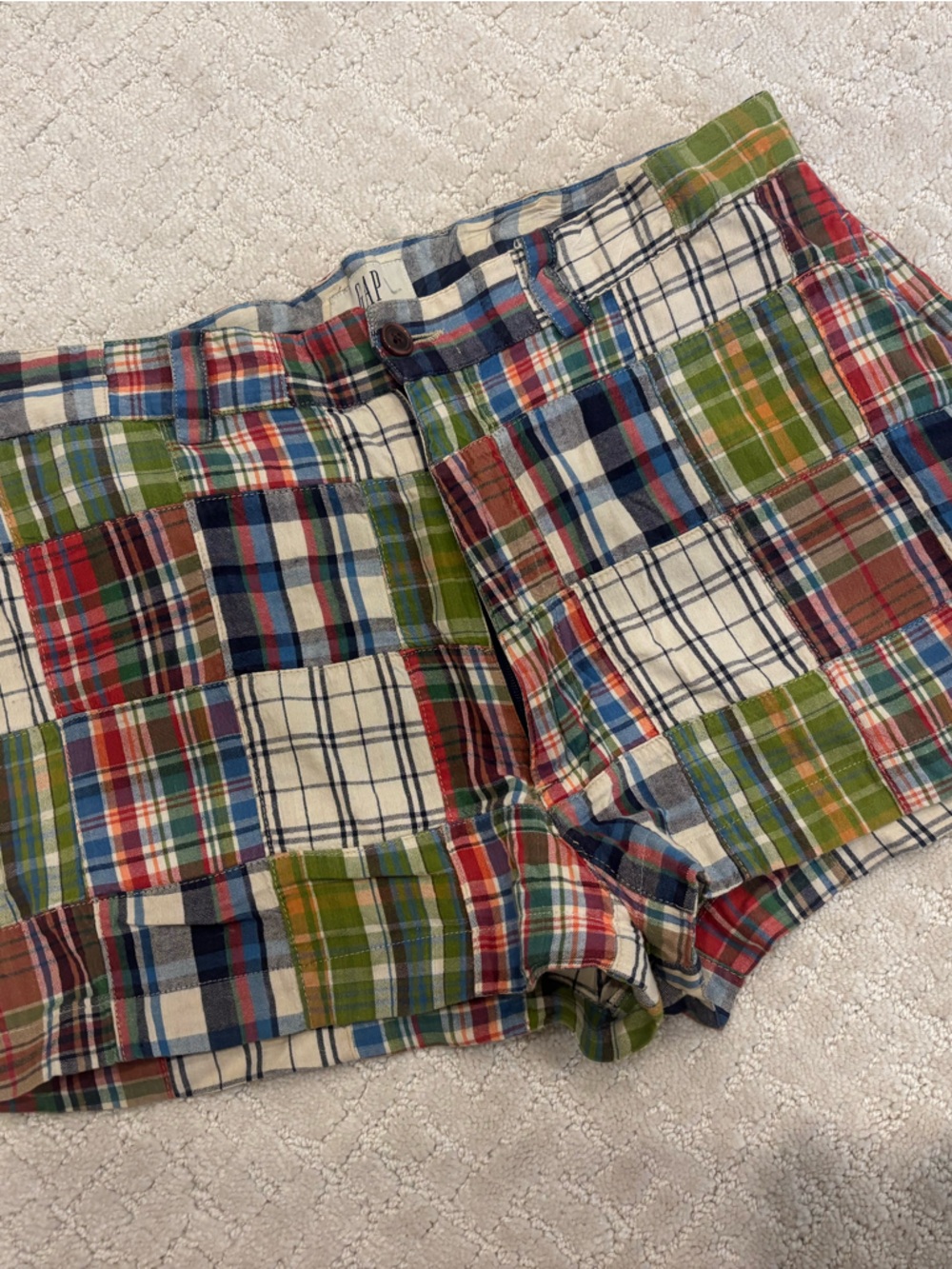 Gap Vintage Madras Plaid Shorts